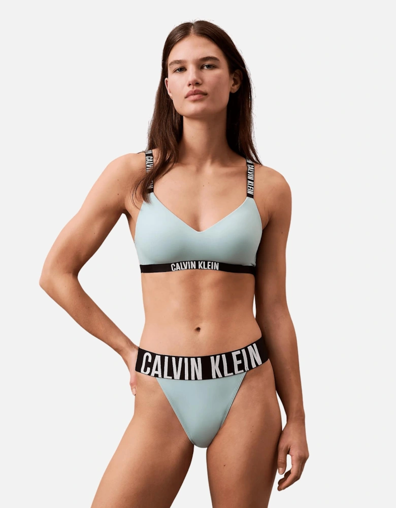 Intense Power Lightly Lined Bralette, Ether Blue