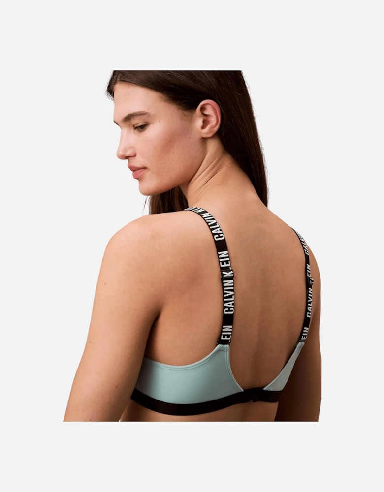 Intense Power Lightly Lined Bralette, Ether Blue