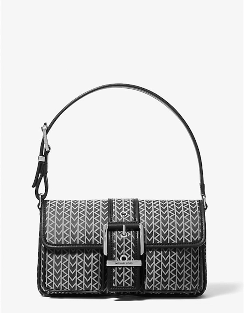 Colby Medium MK2000 Logo Jacquard Shoulder Bag