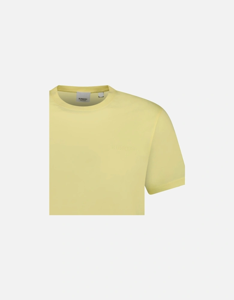 'Jenson' Crew Neck Logo T-Shirt Yellow