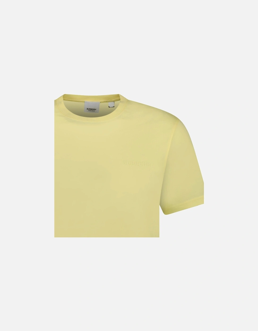 'Jenson' Crew Neck Logo T-Shirt Yellow