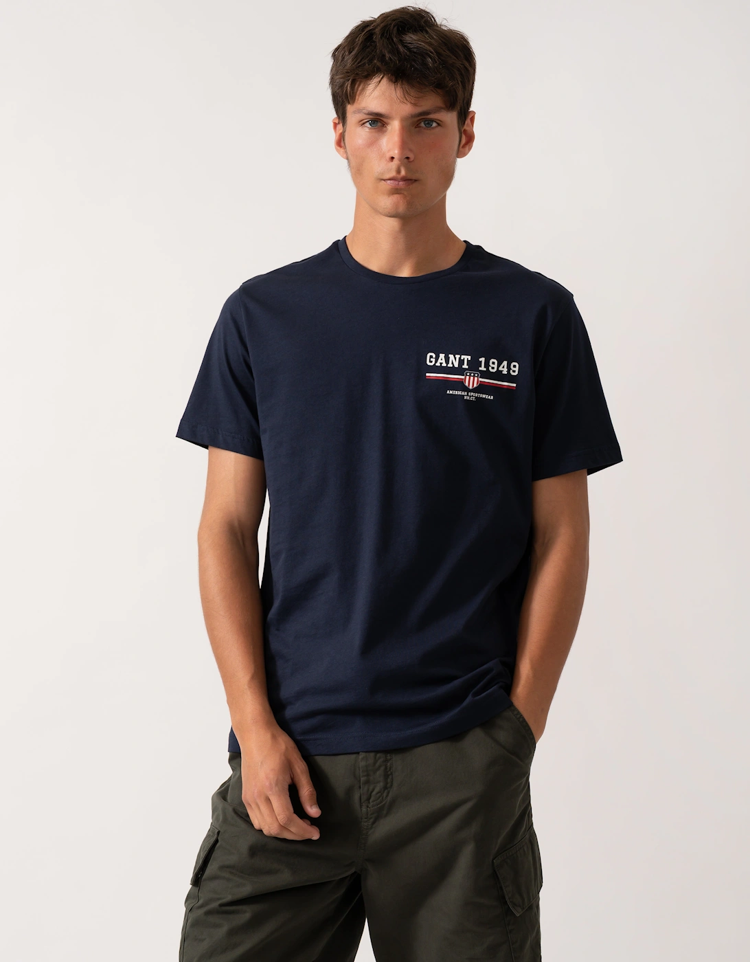 Mens Graphic Short Sleeve T-Shirt - 433 Evening Blue, 2 of 1