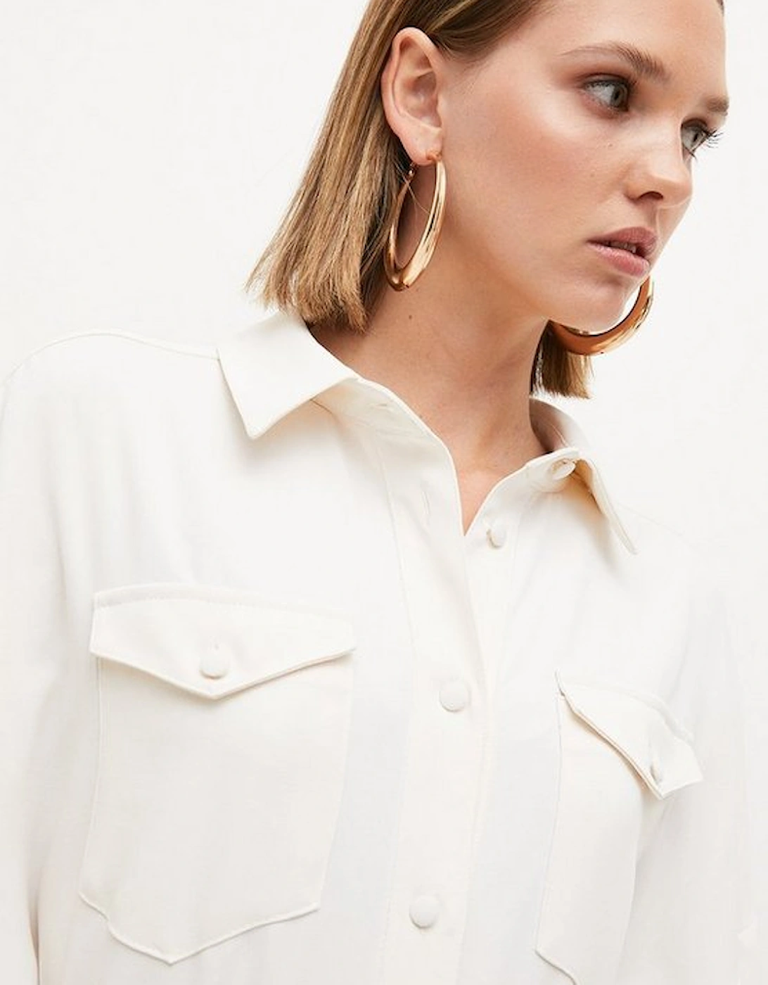 Lydia Millen Petite Belted Maxi Shirt Dress