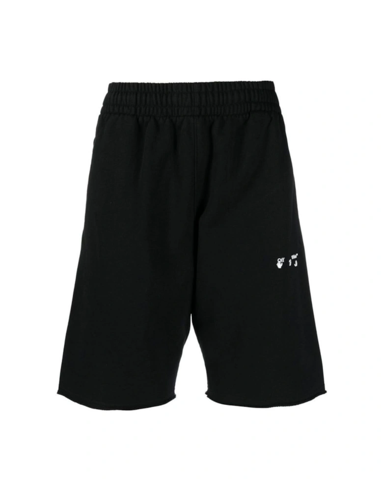 OW Logo Black Sweat Shorts