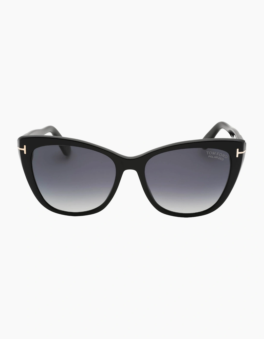 Tom Ford Men's Black Smoke Polarized Lens Shiny Sunglasses - Size: One Size