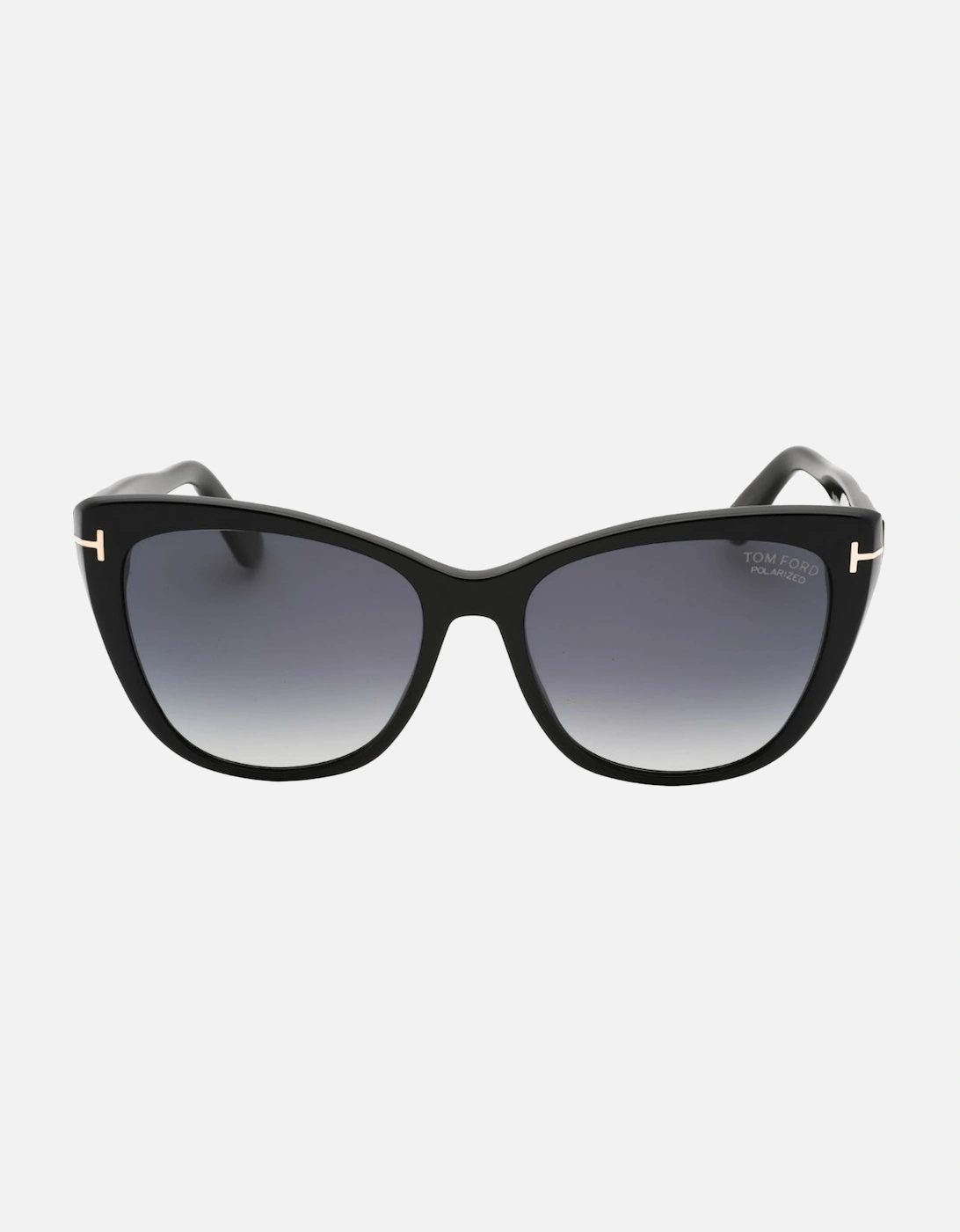 Smoke Polarized Lens Shiny Black Sunglasses, 3 of 2