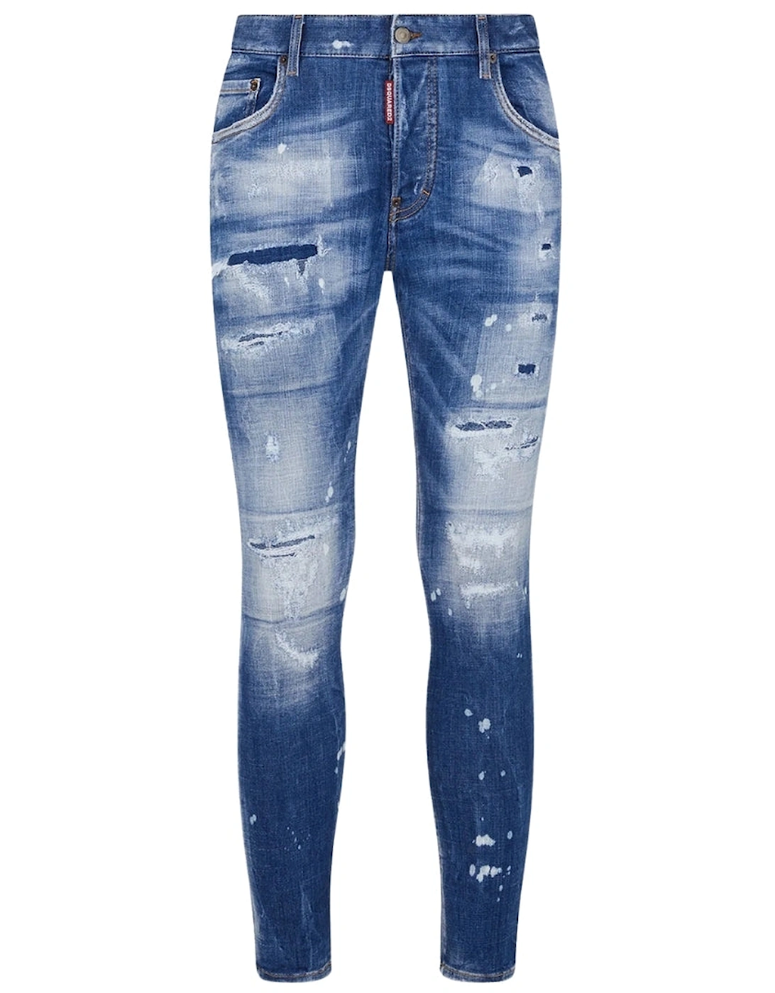 Super Twinky Jean Faded Reinforced Ripped Blue Jeans, 5 of 4