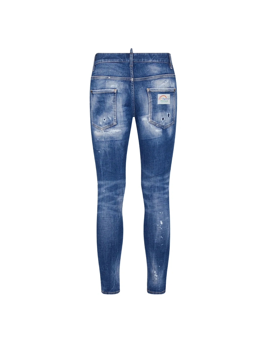 Super Twinky Jean Faded Reinforced Ripped Blue Jeans