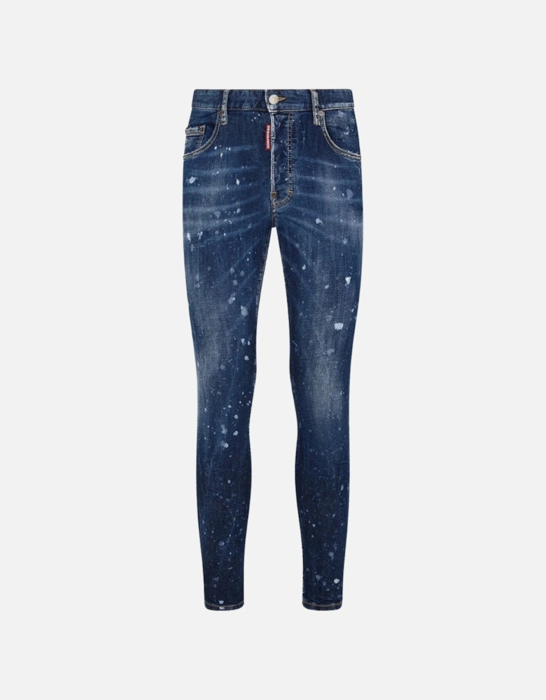 Super Twinky Jean Splatter Design Blue Jeans