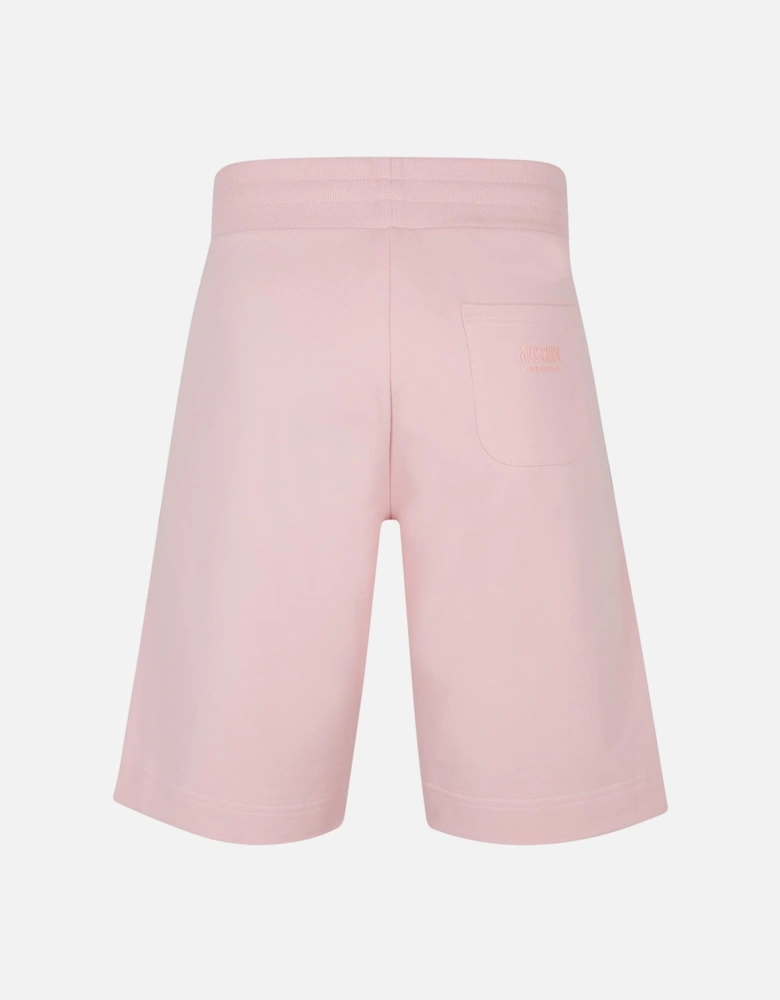 Branded Tape Legs Pink Shorts