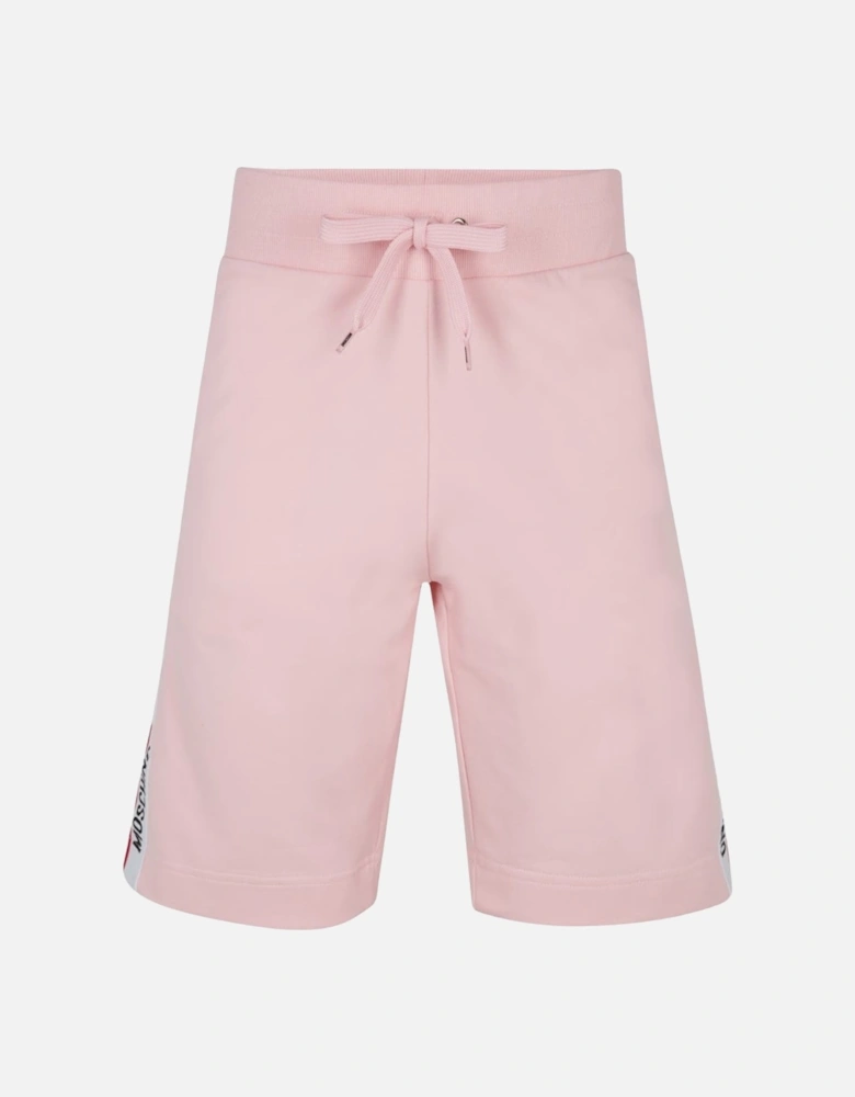 Branded Tape Legs Pink Shorts