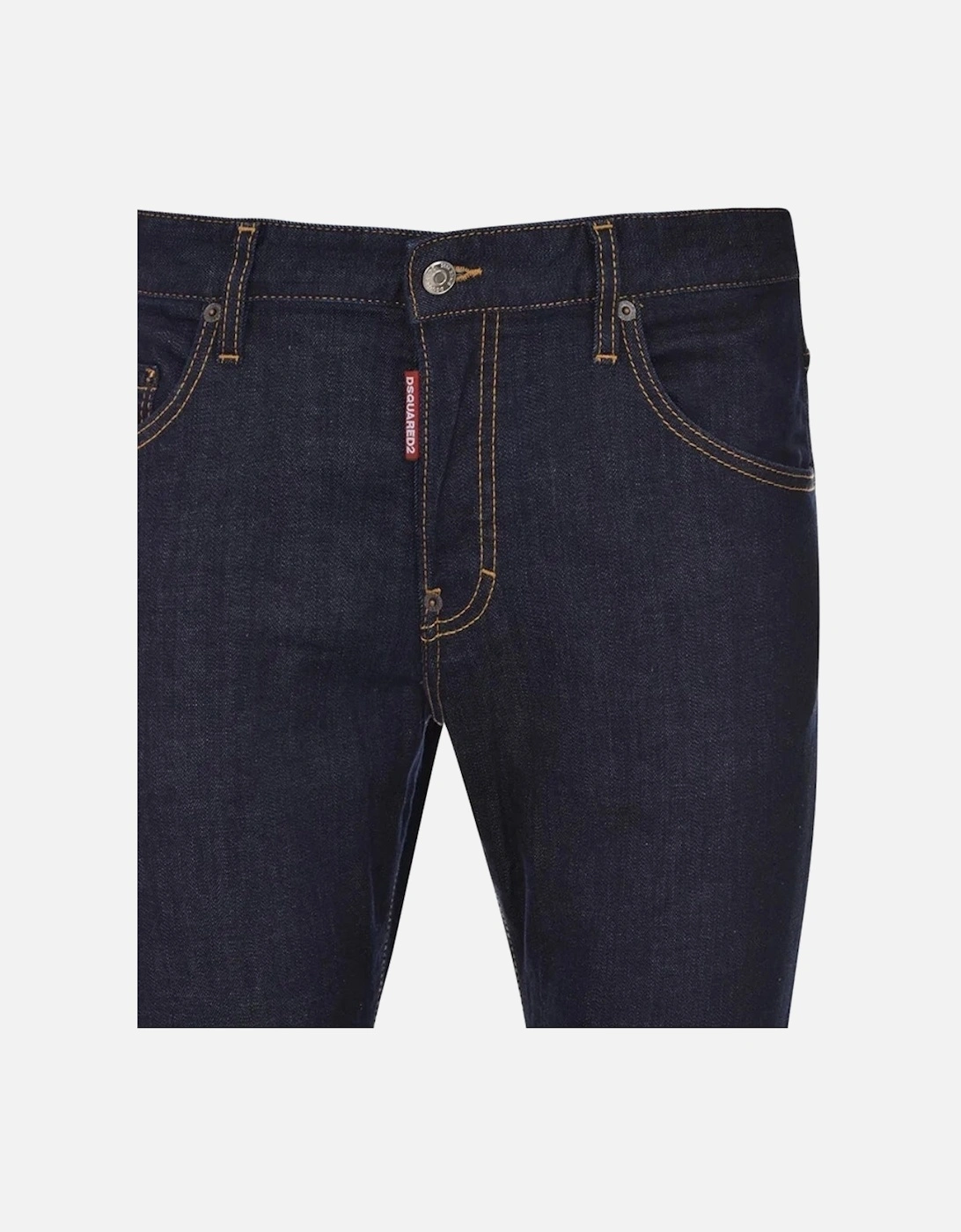 Skater Jean Italian Address Logo Navy Blue Wash Jeans