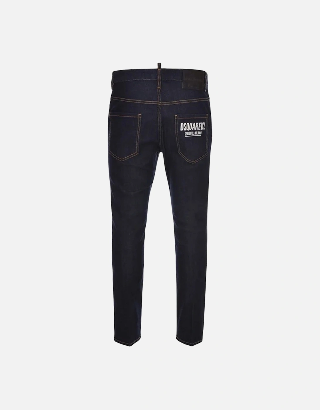 Skater Jean Italian Address Logo Navy Blue Wash Jeans