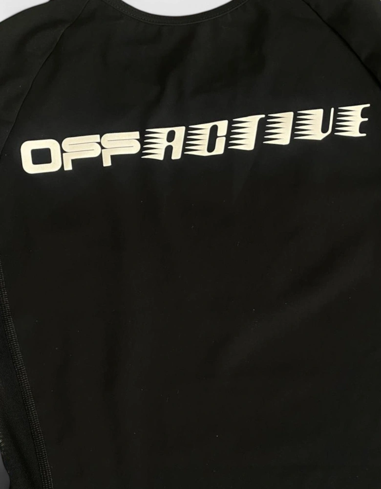 Logo Print Performance Top Black
