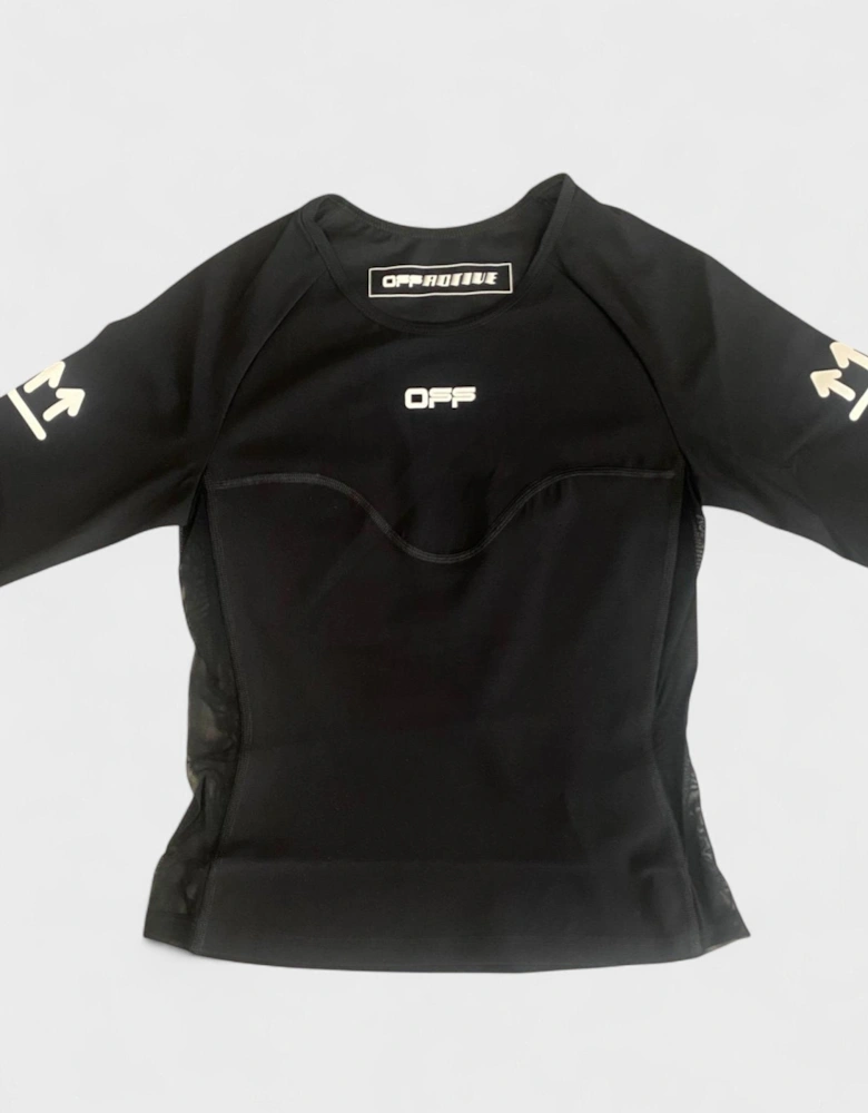 Logo Print Performance Top Black