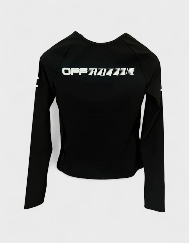 Logo Print Performance Top Black