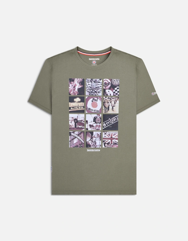 Mens Photo Print Retro T-Shirt