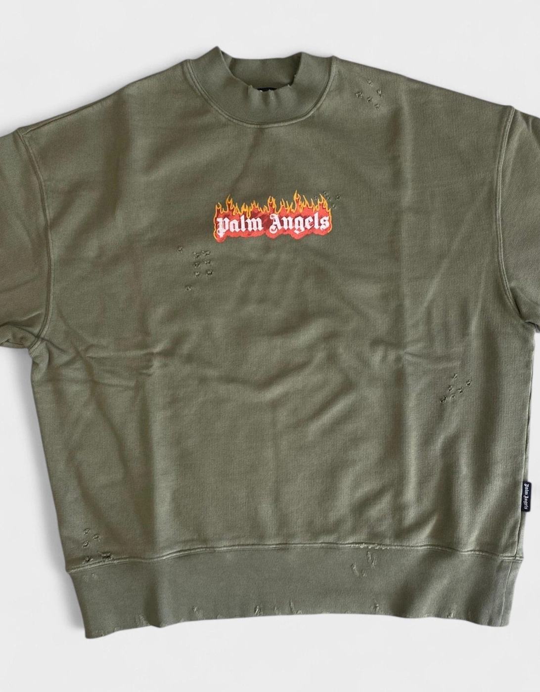 Burning Logo Sweatshirt Military Green