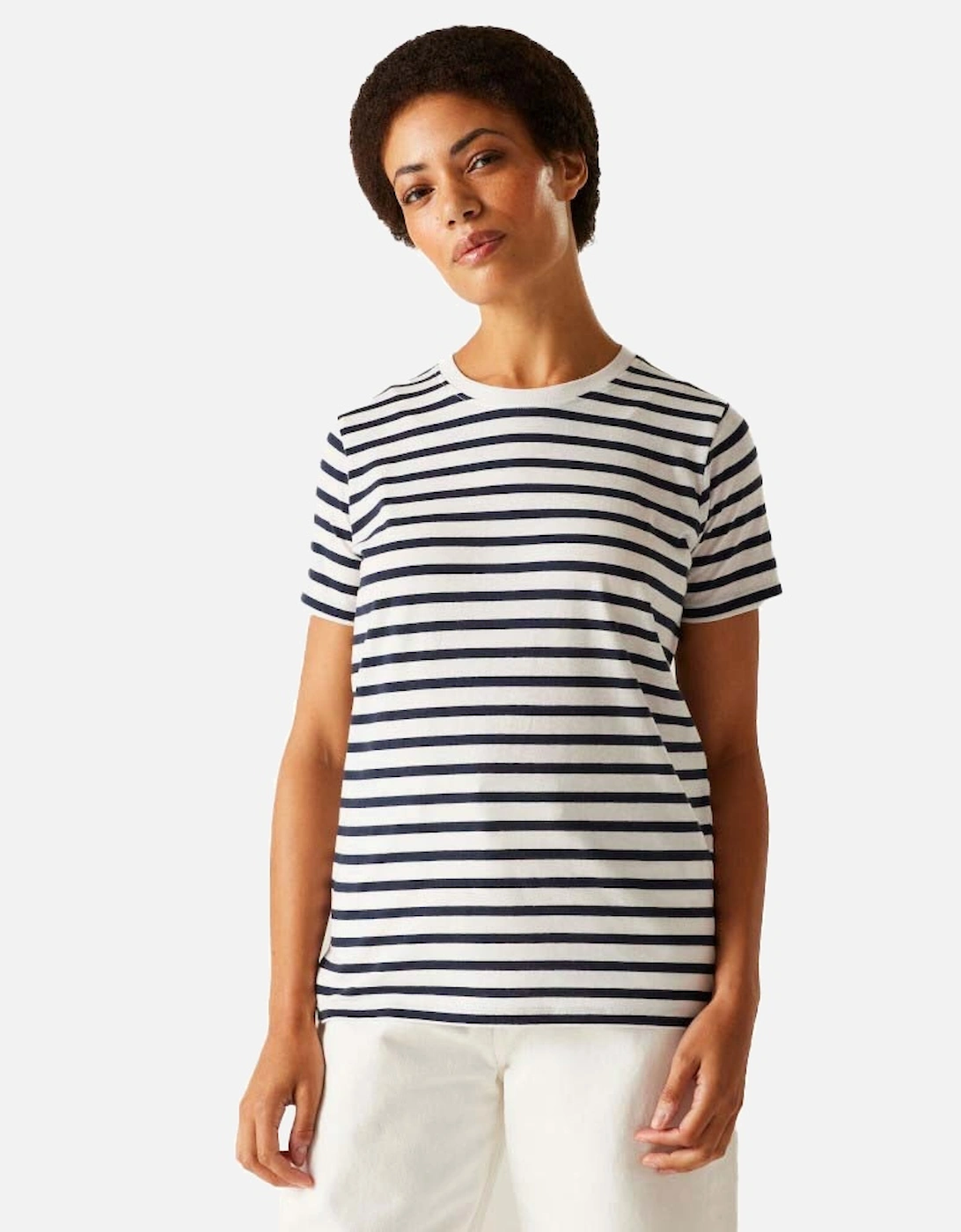 Womens Bayletta Cotton Crew Neck T-Shirt, 5 of 4