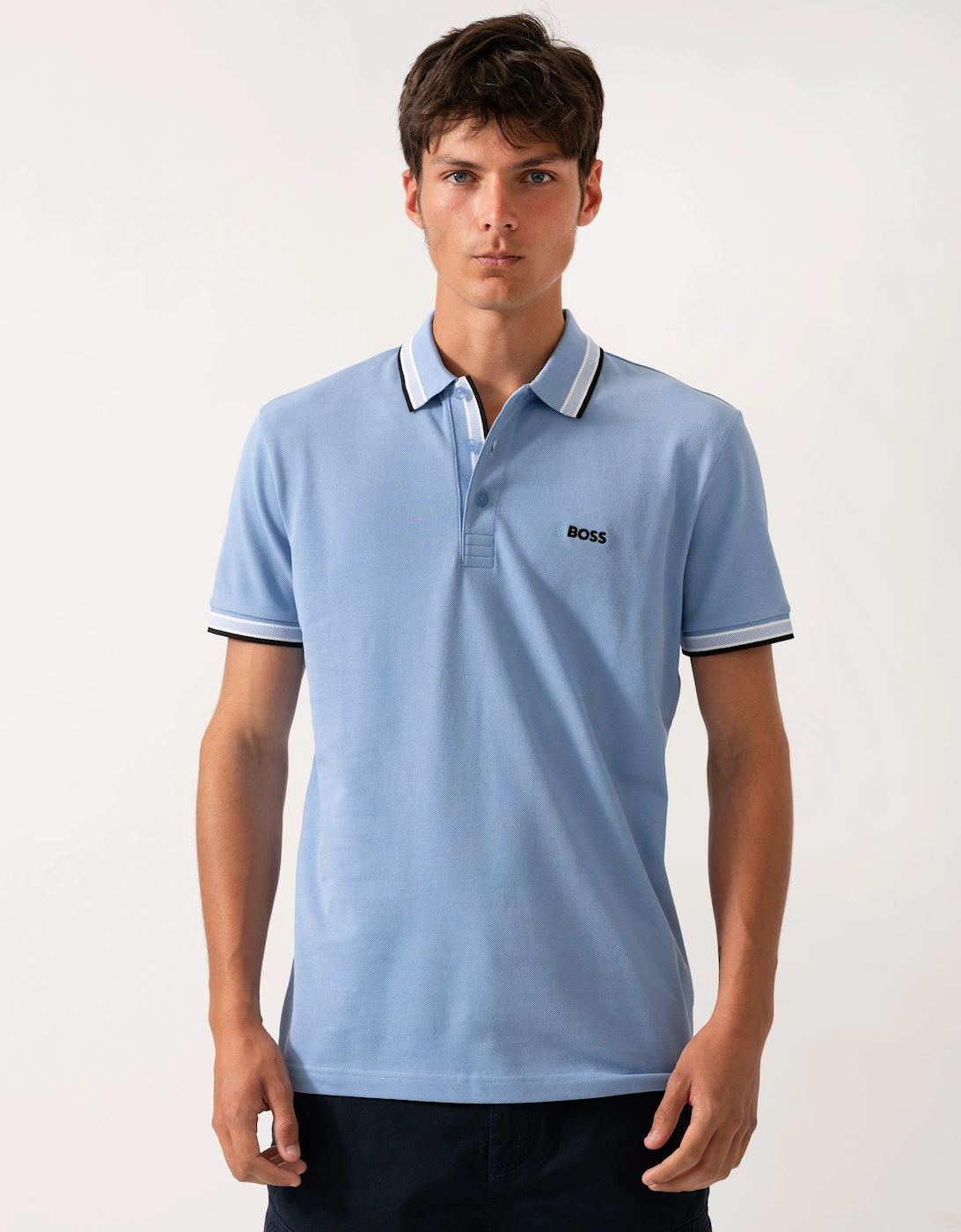 BOSS Green Paddy Contrast Mens Polo, 2 of 1