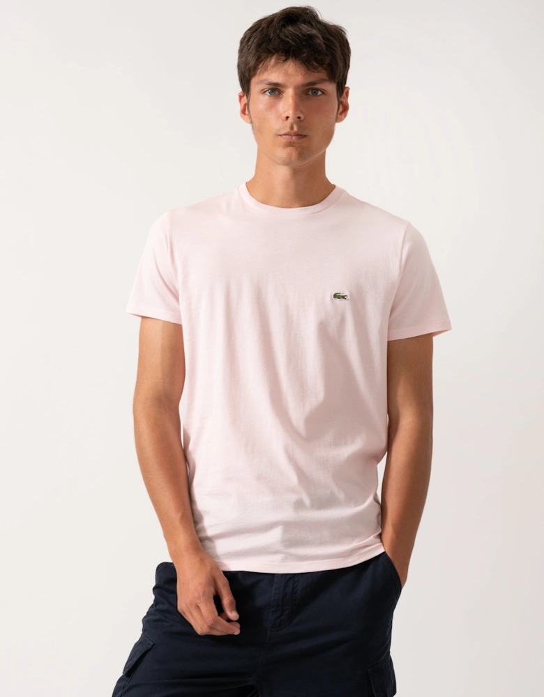 Mens Crew Neck Pima Cotton Jersey T-Shirt