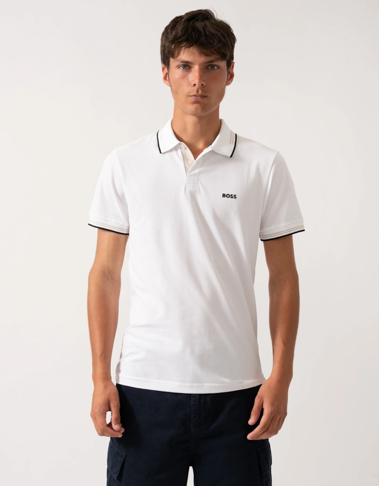 BOSS Green Paul Mens Short Sleeve Polo Shirt With Contrast Tipping