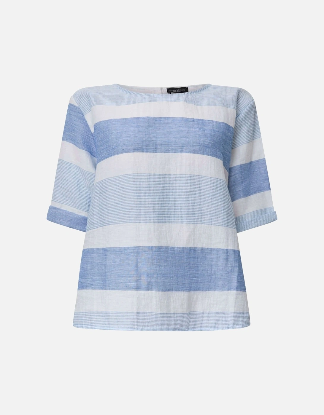 Striped Back Button Top - VIP