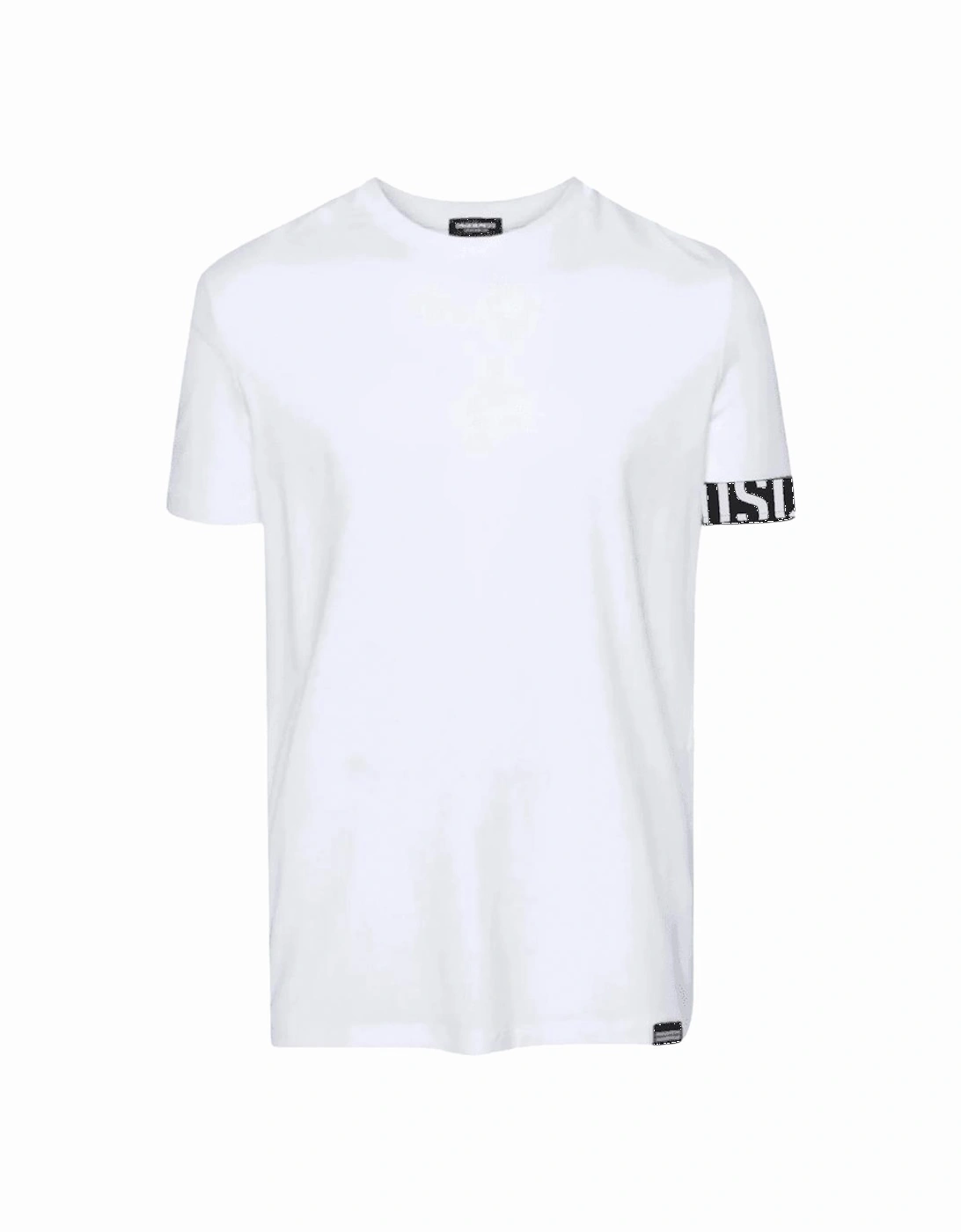 DSQ Tape Arm Band Logo White T-Shirt, 3 of 2
