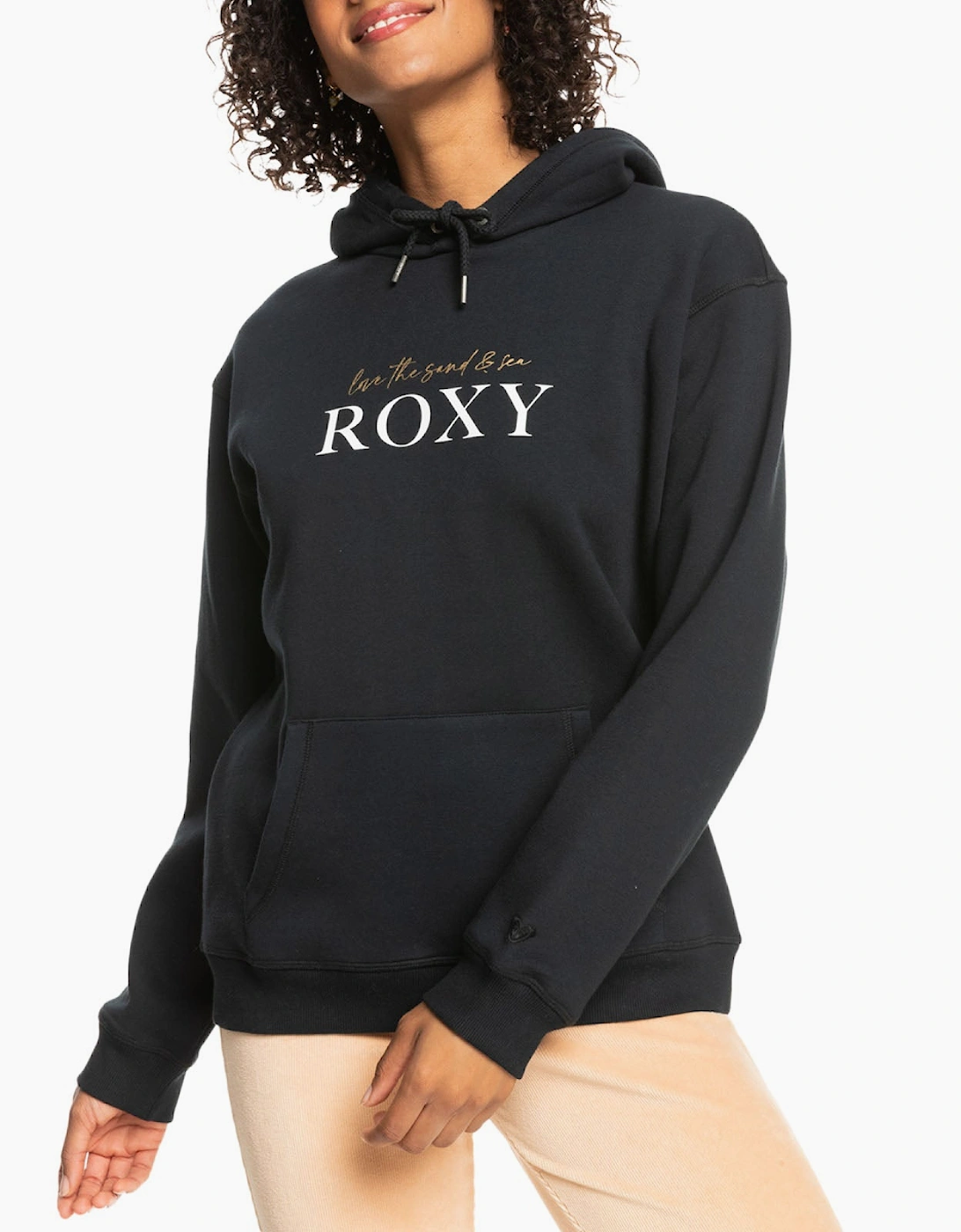 Roxy Women's Roxy Womens Surf Soaked Brushed Hoodie - Black/Grey
