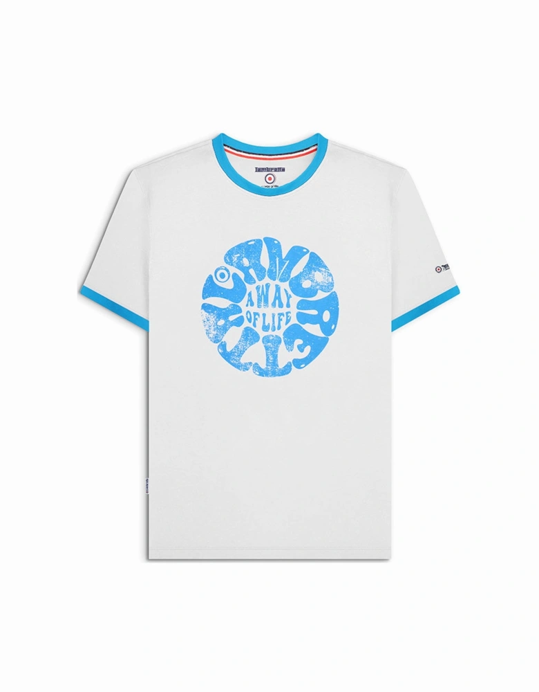 Mens Festival Ringer Crew Neck T-Shirt