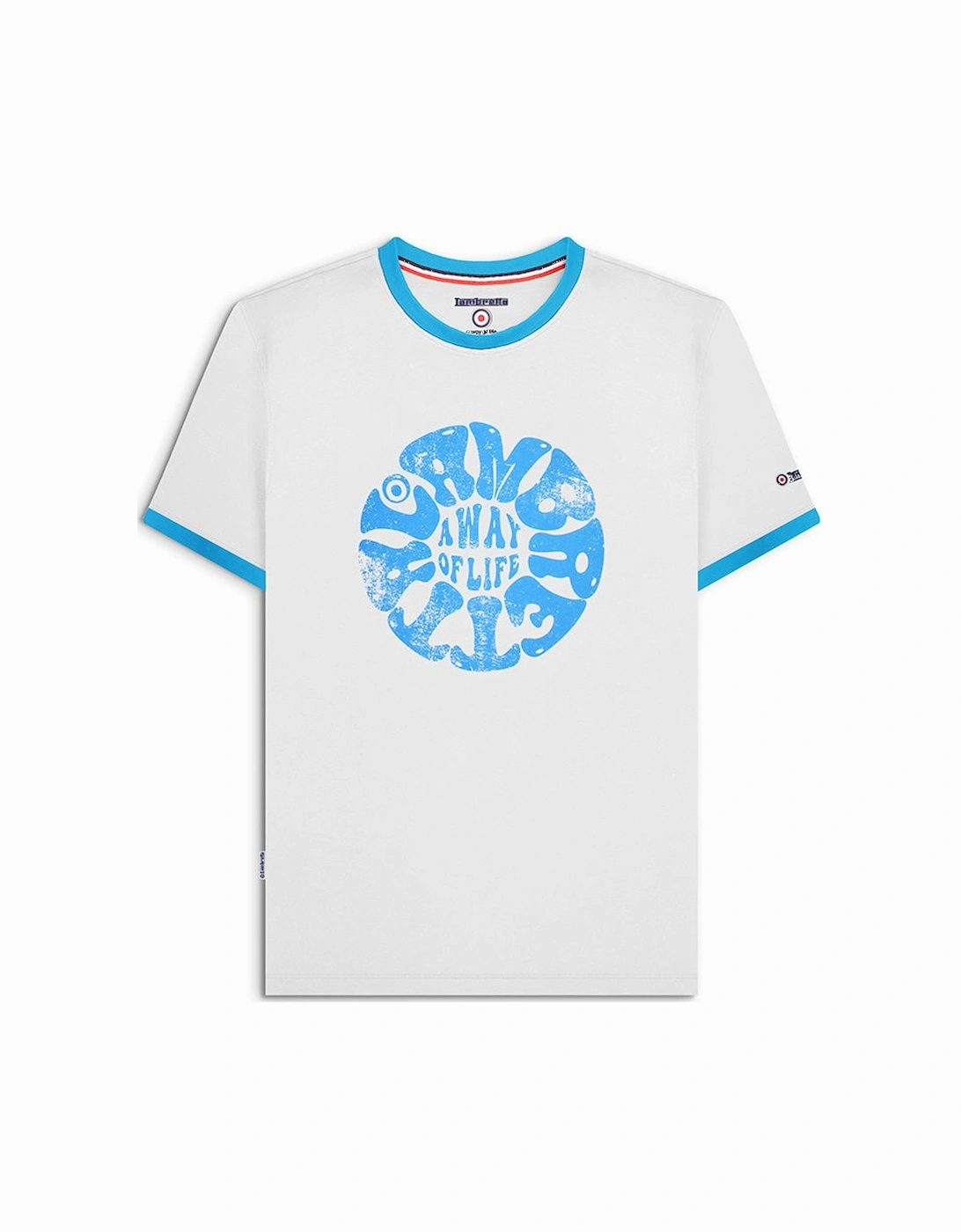 Mens Festival Ringer Crew Neck T-Shirt, 2 of 1