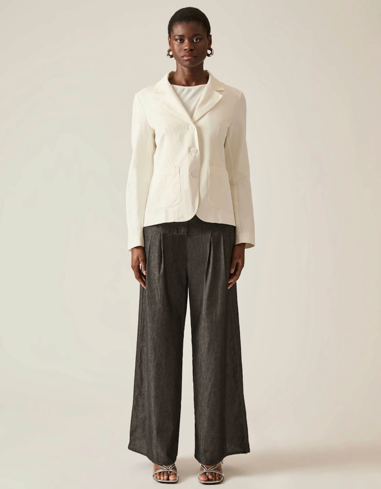 White Denim Blazer - VIP