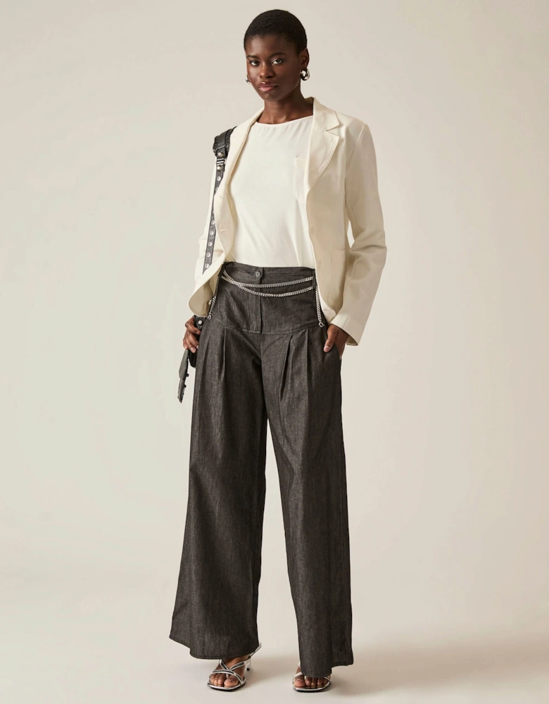 White Denim Blazer - VIP