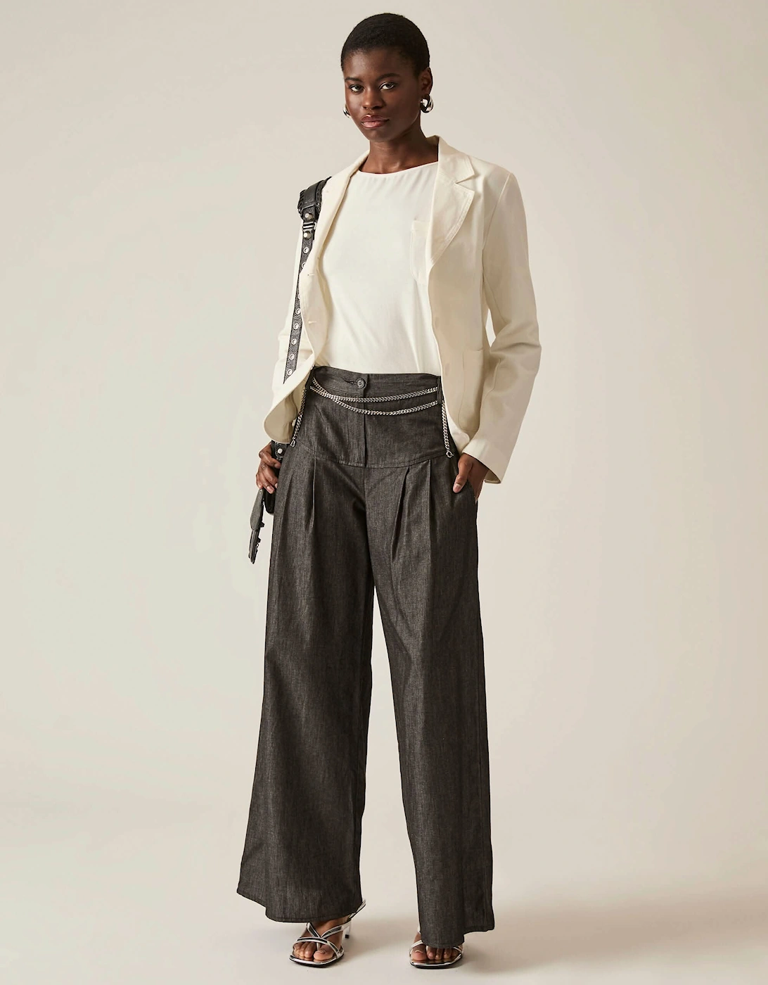 White Denim Blazer - VIP