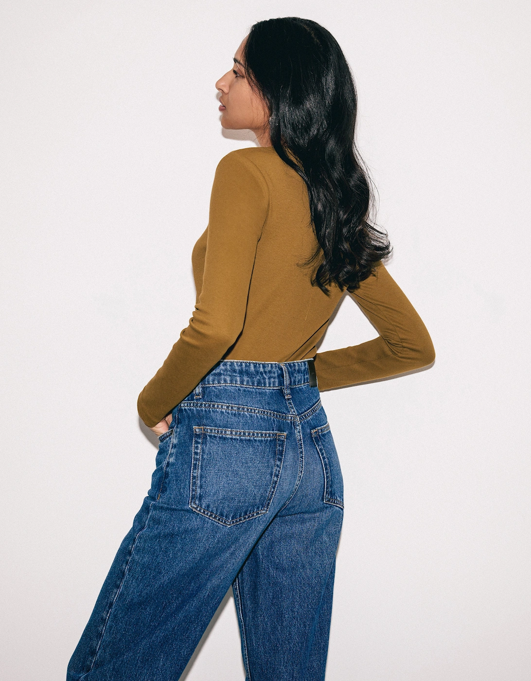 Delmont Cropped Tapered Jean | Blue