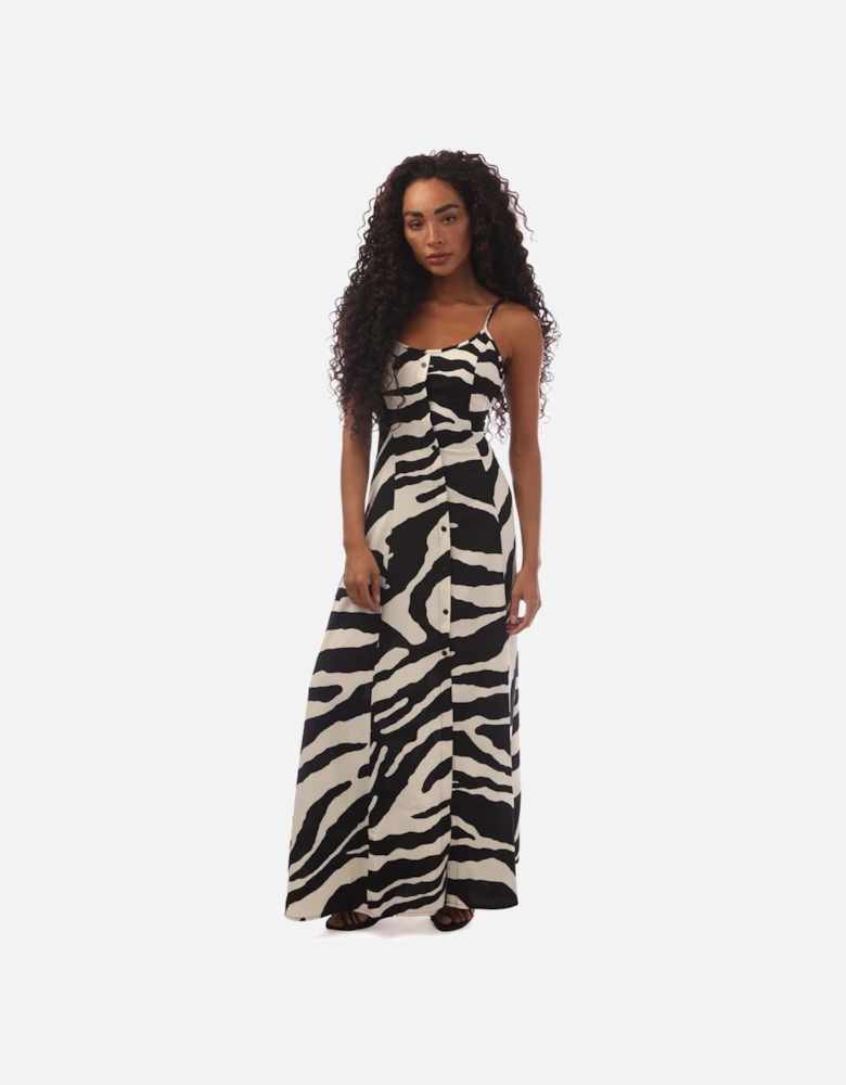 Nova Gigi Zebra Print Maxi Dress