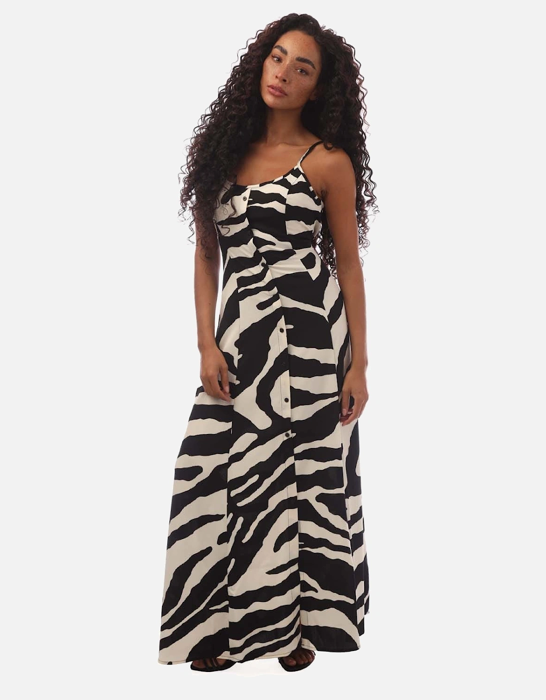 Nova Gigi Zebra Print Maxi Dress