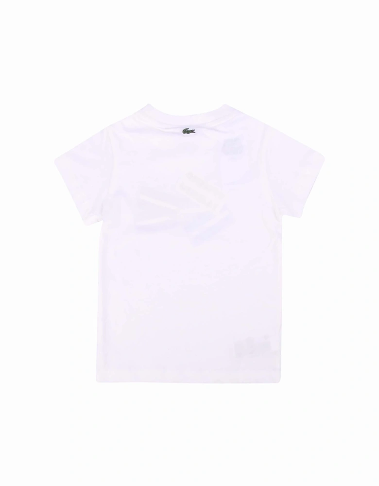 Juniors Cotton Badge Print T-Shirt