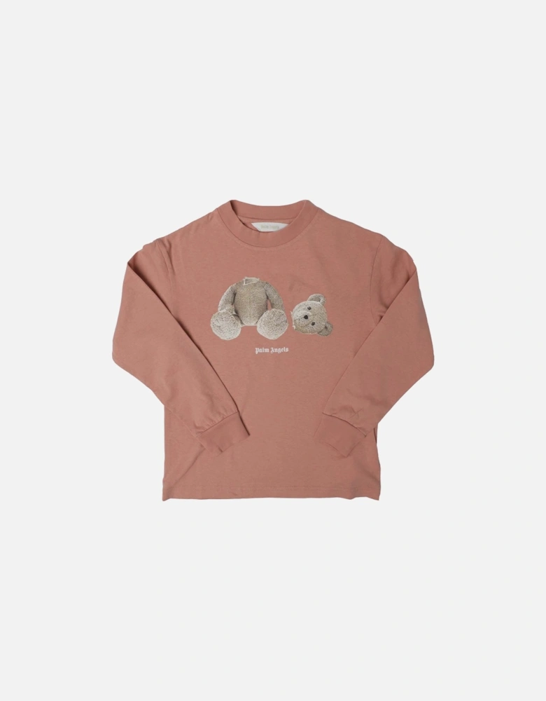 Juniors Bear Long Sleeve T-Shirt