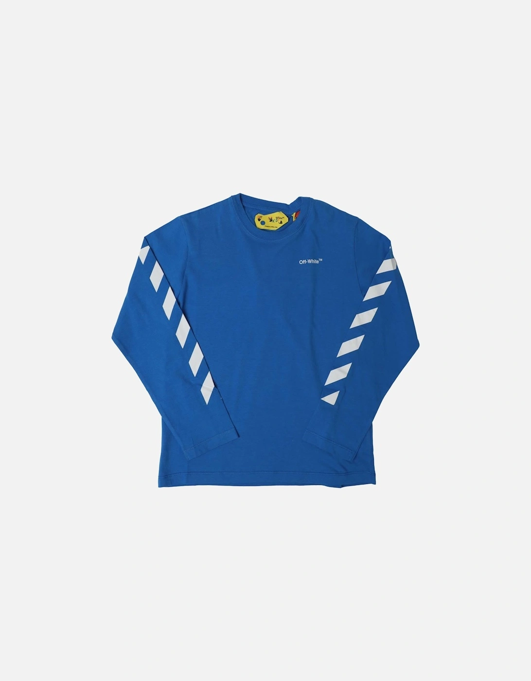 Juniors Helvetica Diagnol Long Sleeve T-Shirt, 3 of 2