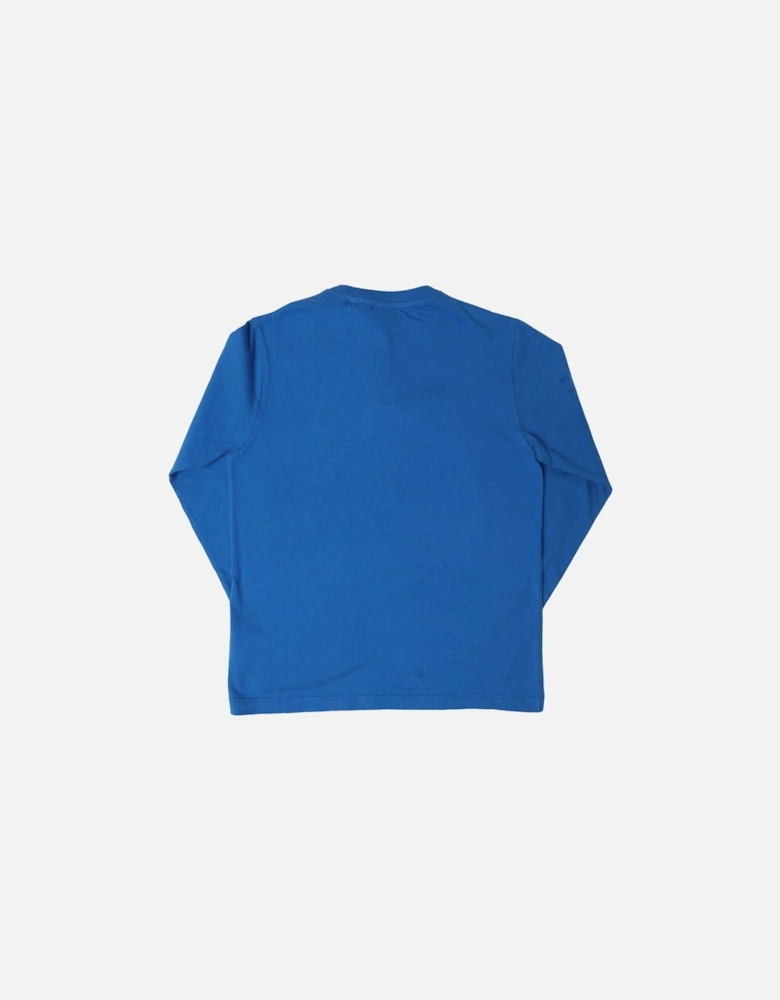 Juniors Helvetica Diagnol Long Sleeve T-Shirt
