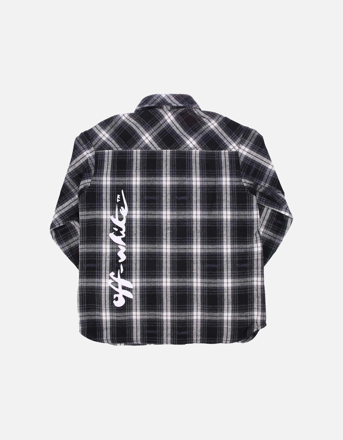 Juniors Script Check Flannel Shirt