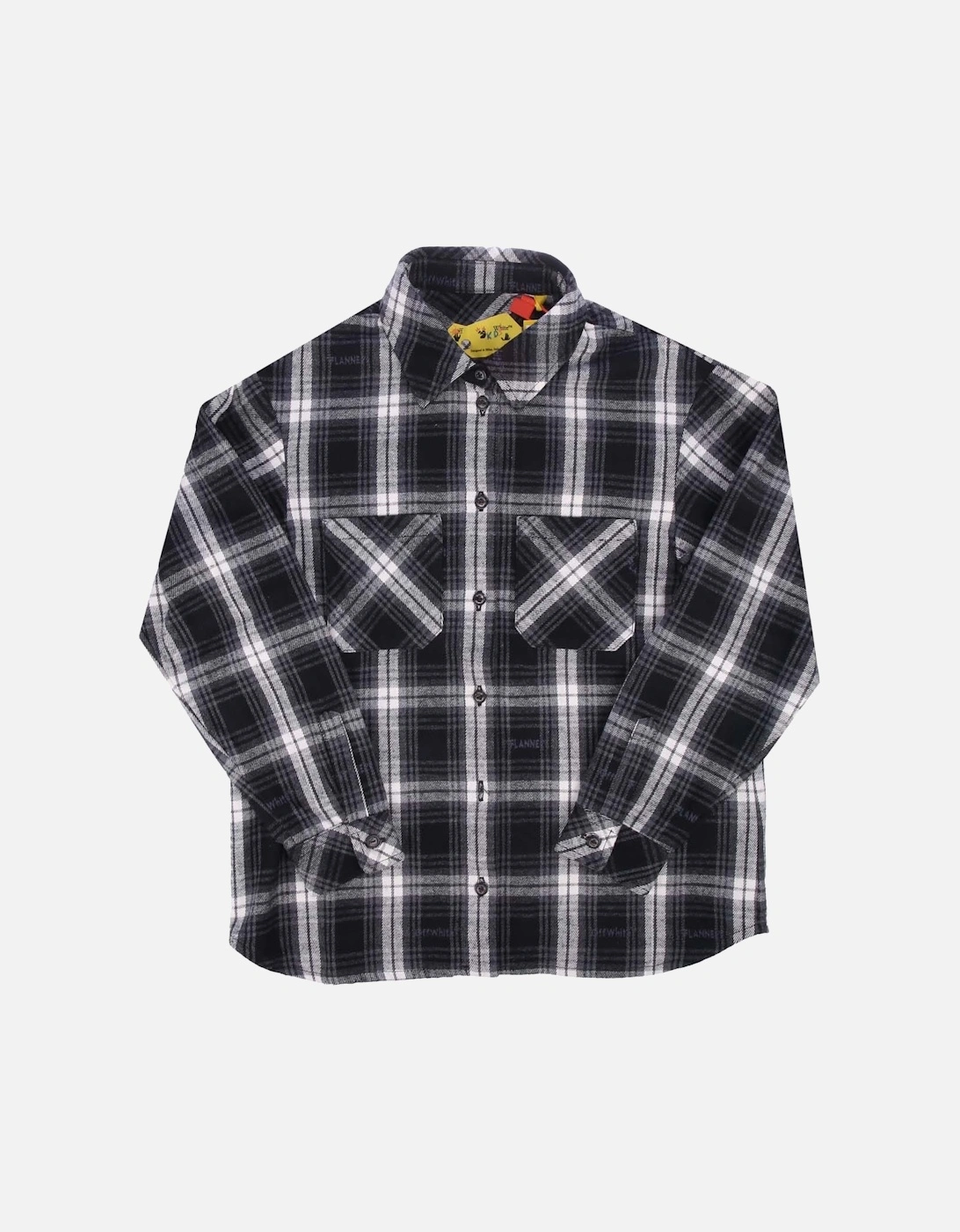 Juniors Script Check Flannel Shirt, 3 of 2