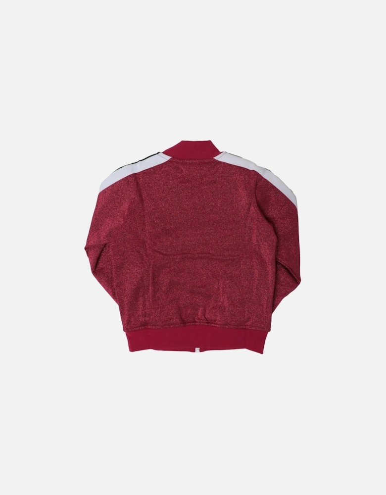 Juniors Logo Lurex Bomber Track Jacket