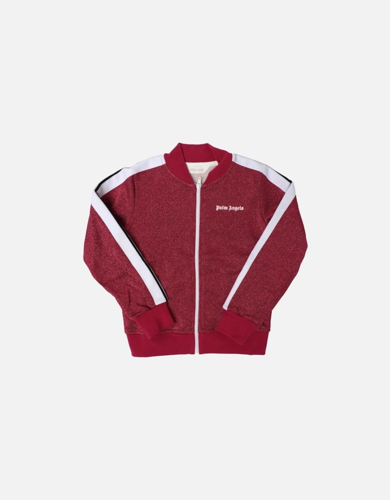 Juniors Logo Lurex Bomber Track Jacket