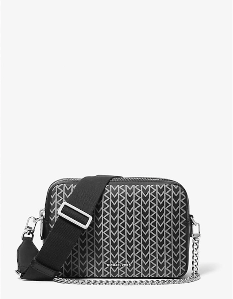 Bryant Medium MK2000 Logo Jacquard Camera Crossbody Bag