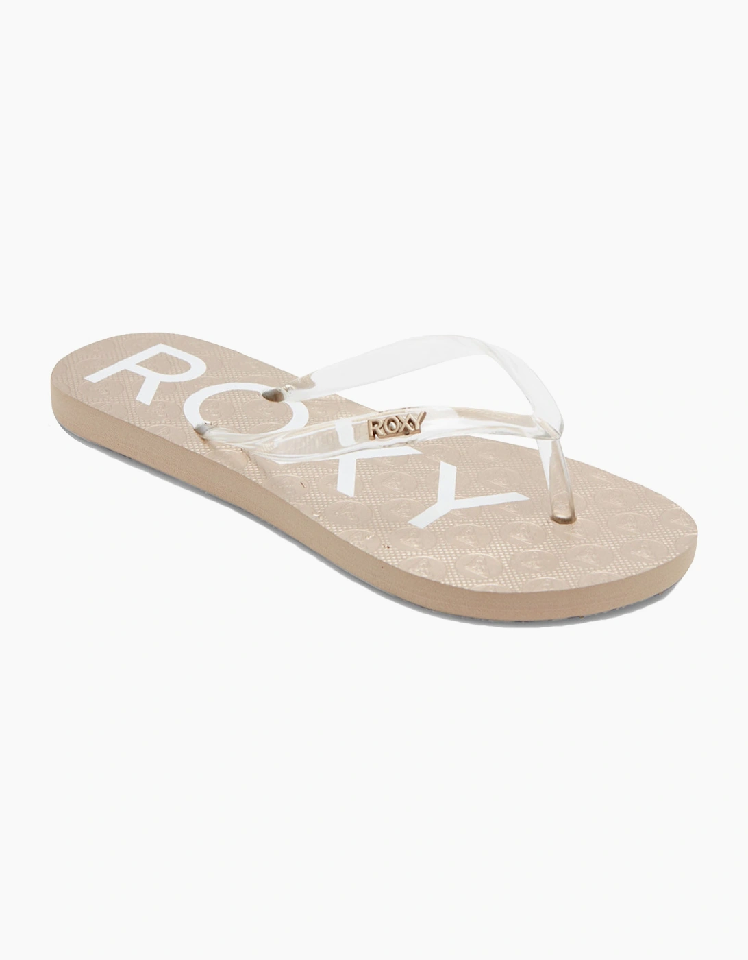 Girl's Roxy Kids Viva Jelly Sandals Flip Flops - Gold/Cream - Size: 12K