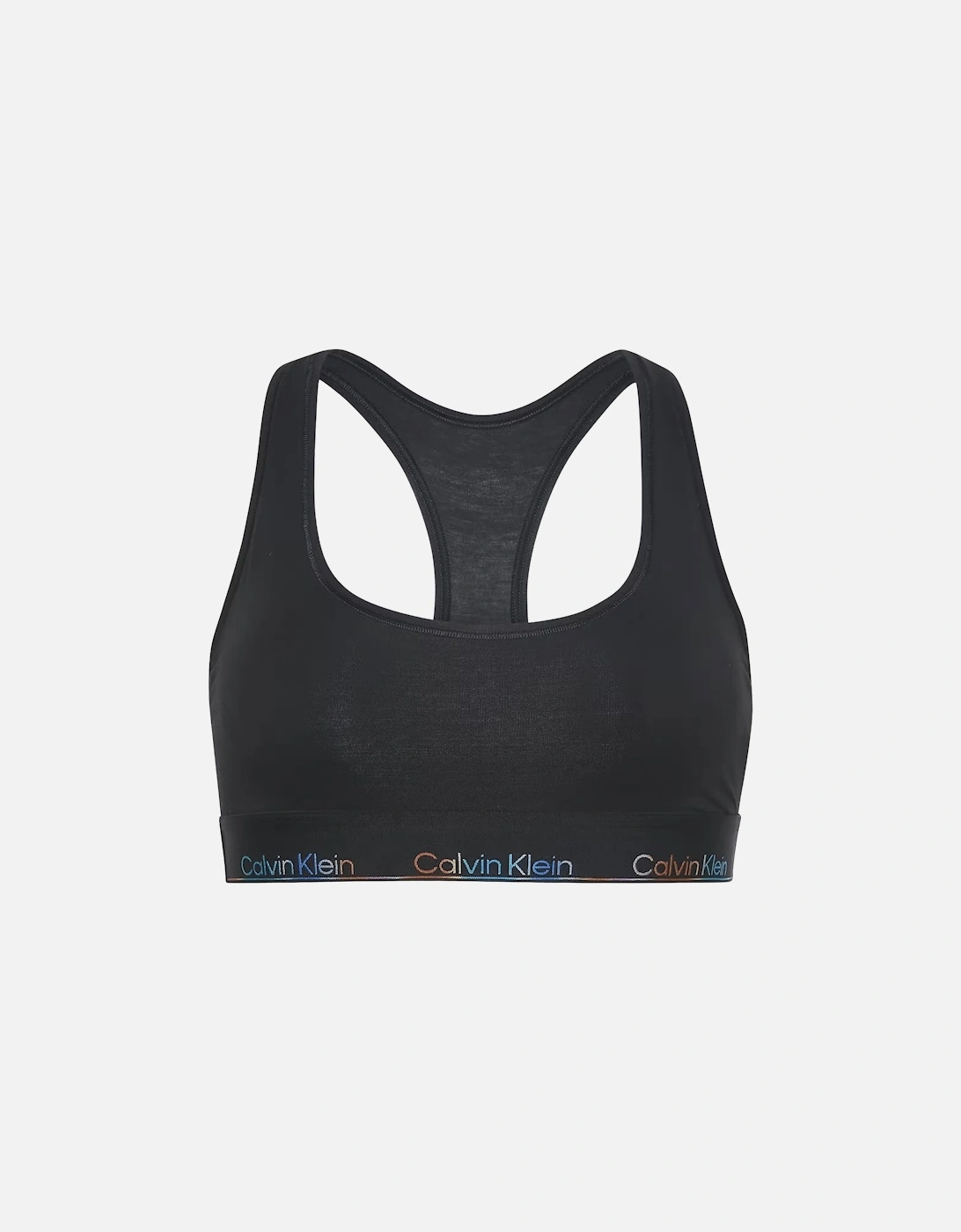 Icon Cotton Modal Unlined Bralette, Black/Pride, 6 of 5