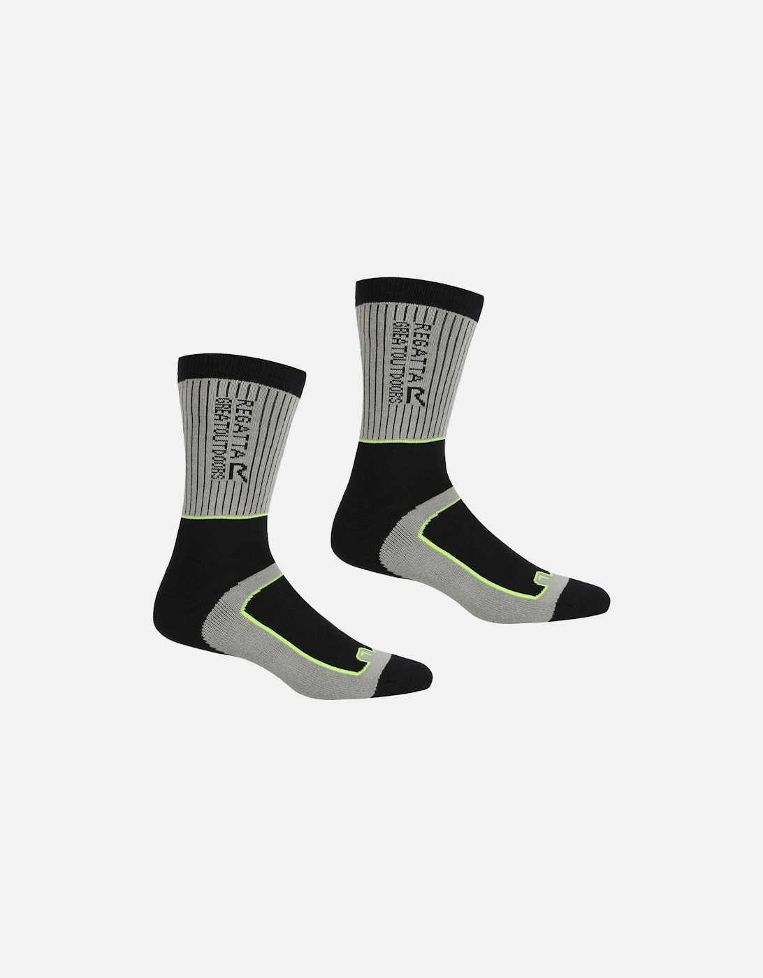Mens Samaris 2 Season Two Pack Quickdrying Walking Socks - Steel, 2 of 1