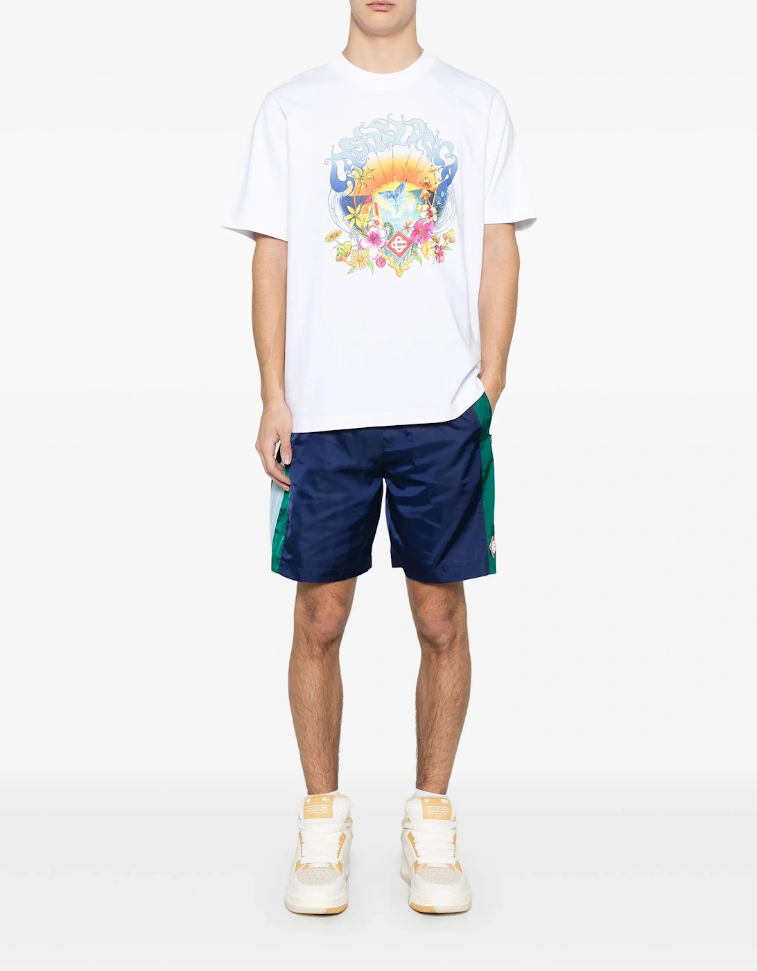 Surf Trip Printed T-Shirt in White